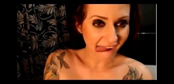 kinky tatted milf fucks herself on webcam - WetSlutCams.com